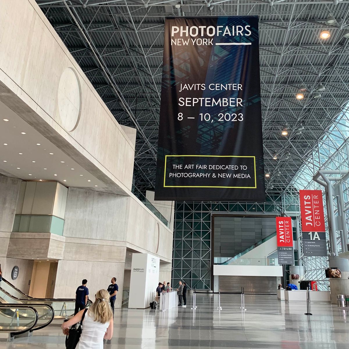 The main entrance to the inaugural edition of Photofairs New York in September 2023 Benjamin Sutton