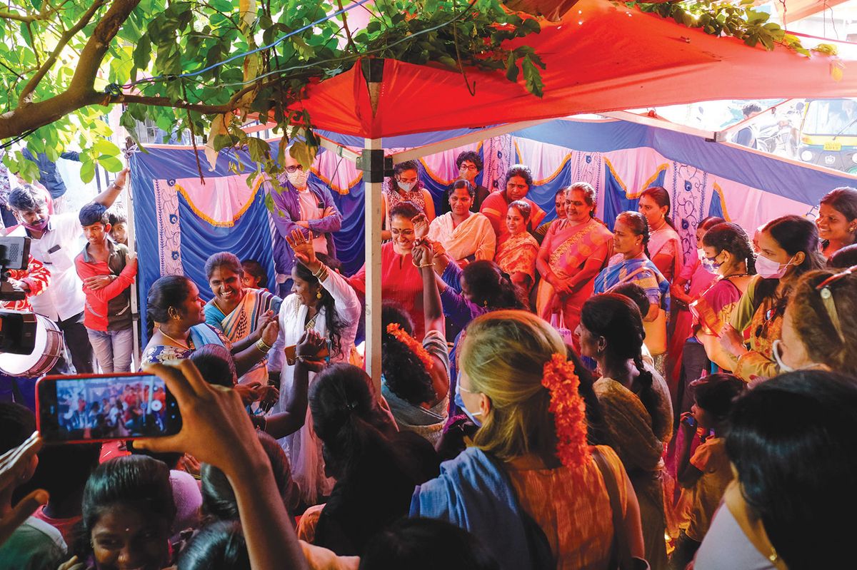 Namma Katte in Bengaluru, a community project organised by Indian artist Indu Antony as part of Mindscapes Photo: Anuraag and Vivek Muthuramalingam