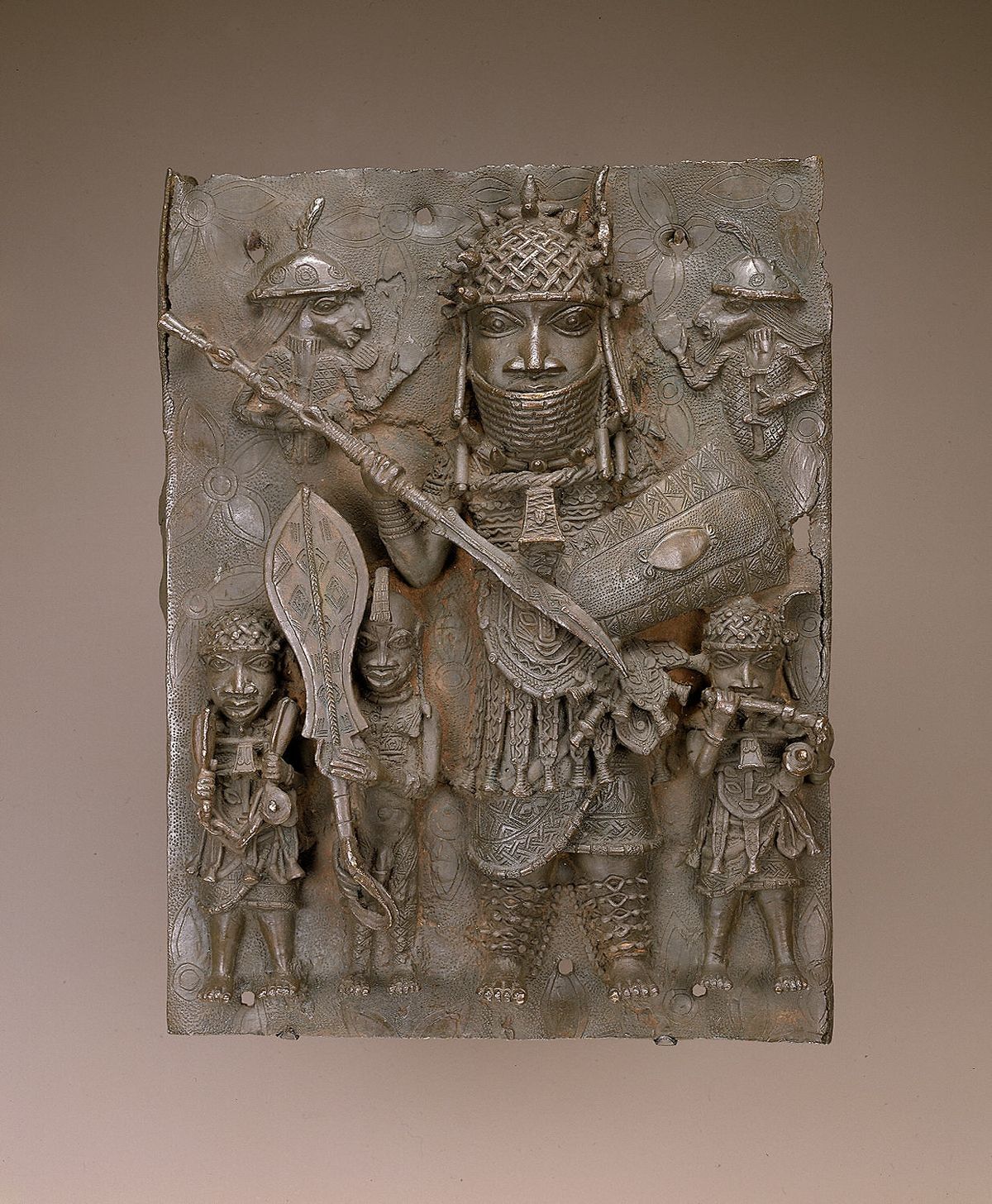 This 16th- or 17th-century copper alloy plaque was one of the Benin Bronzes removed from view last year
© National Museum of African Art