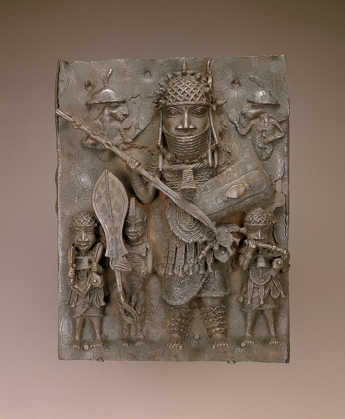This 16th- or 17th-century copper alloy plaque was one of the Benin Bronzes removed from view last year
© National Museum of African Art