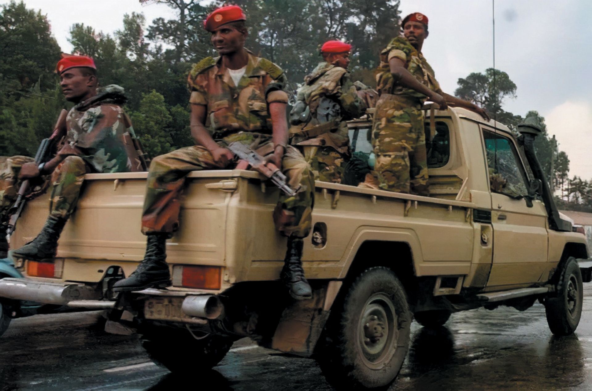 Ethiopian troops in the Tigray region Photo: Image Professionals GmbH/Alamy Stock Photo.