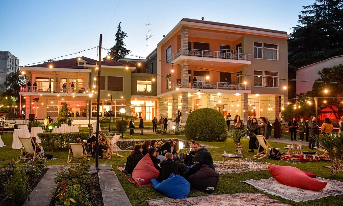 Albanian dictator's fortress-like palace becomes 'hub for artistic experimentation'