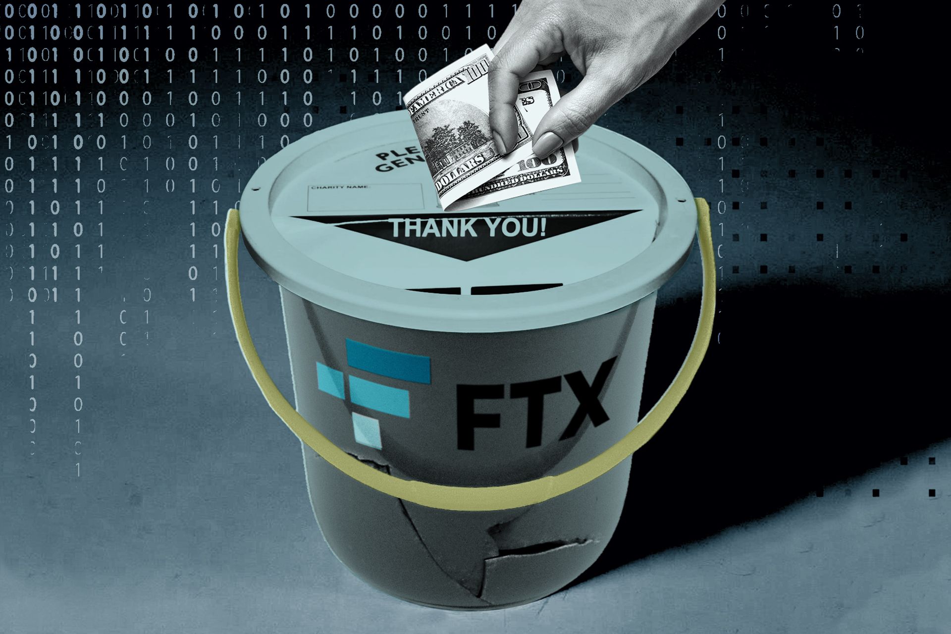 The crypto currency exchange FTX recently filed for bankruptcy, devastating the whole crypto world. Illustration by Katherine Hardy
