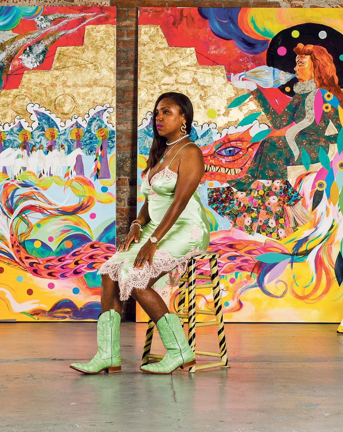 Jamea Richmond-Edwards's Miami show is a response to the isolation she experienced during the Covid-19 pandemic Photo: Cortney Leatherwood