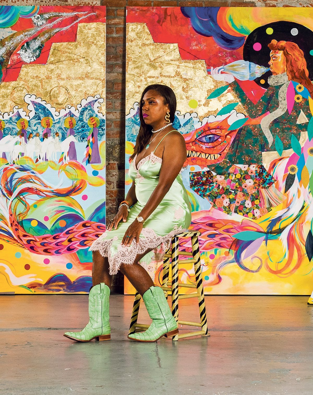 Jamea Richmond-Edwards's Miami show is a response to the isolation she experienced during the Covid-19 pandemic Photo: Cortney Leatherwood