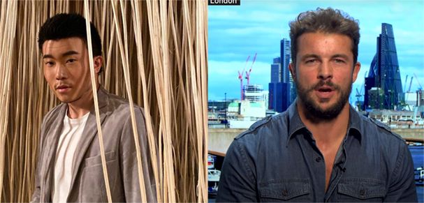 Michael Xufu Huang (left) sought $1.3m in damages from Federico Castero Debernardi (right). Courtesy X Museum / Frieze