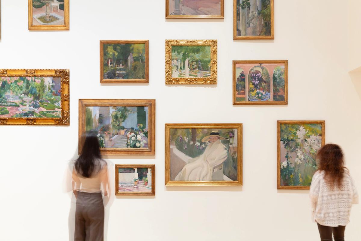 Installation view of Behind the Artist’s House: The Architecture of the Sorolla Museum, 1905–2026 inside the Sorolla Museum's new extension Photo: Irene Juanes, courtesy of Museo Sorolla