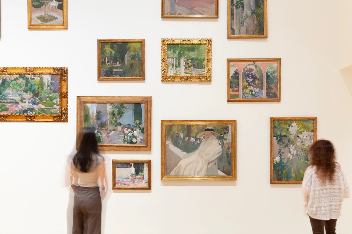Installation view of Behind the Artist’s House: The Architecture of the Sorolla Museum, 1905–2026 inside the Sorolla Museum's new extension Photo: Irene Juanes, courtesy of Museo Sorolla