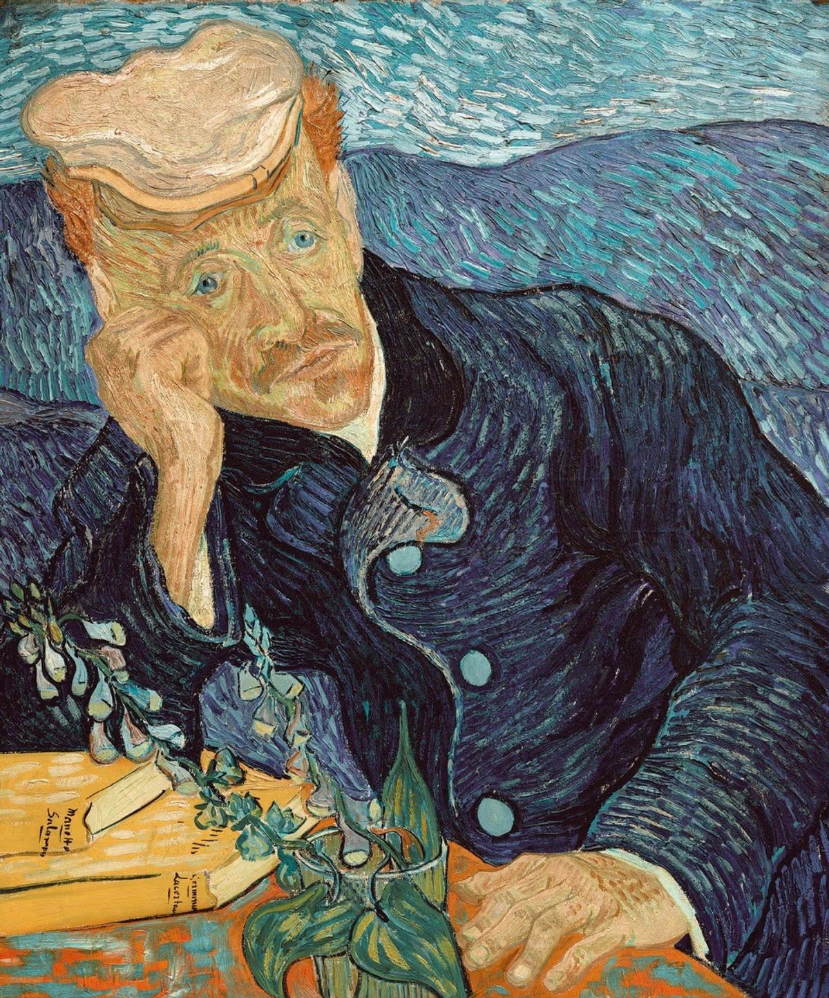 Van Gogh’s Portrait of Dr Gachet (June 1890), first version

Private collection (courtesy of Städel Museum, Frankfurt)
