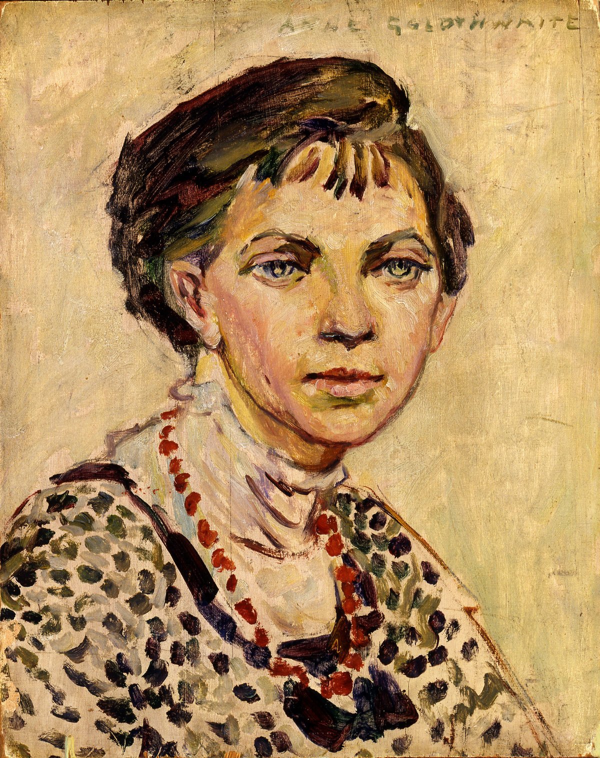 Self-Portrait (around 1906-13) by Anne Goldthwaite, a sometime resident at the Club Courtesy Smithsonian American Art Museum