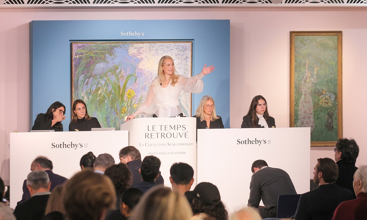 Never-exhibited Monet 'Iris' sells for $56 million, a French auction record