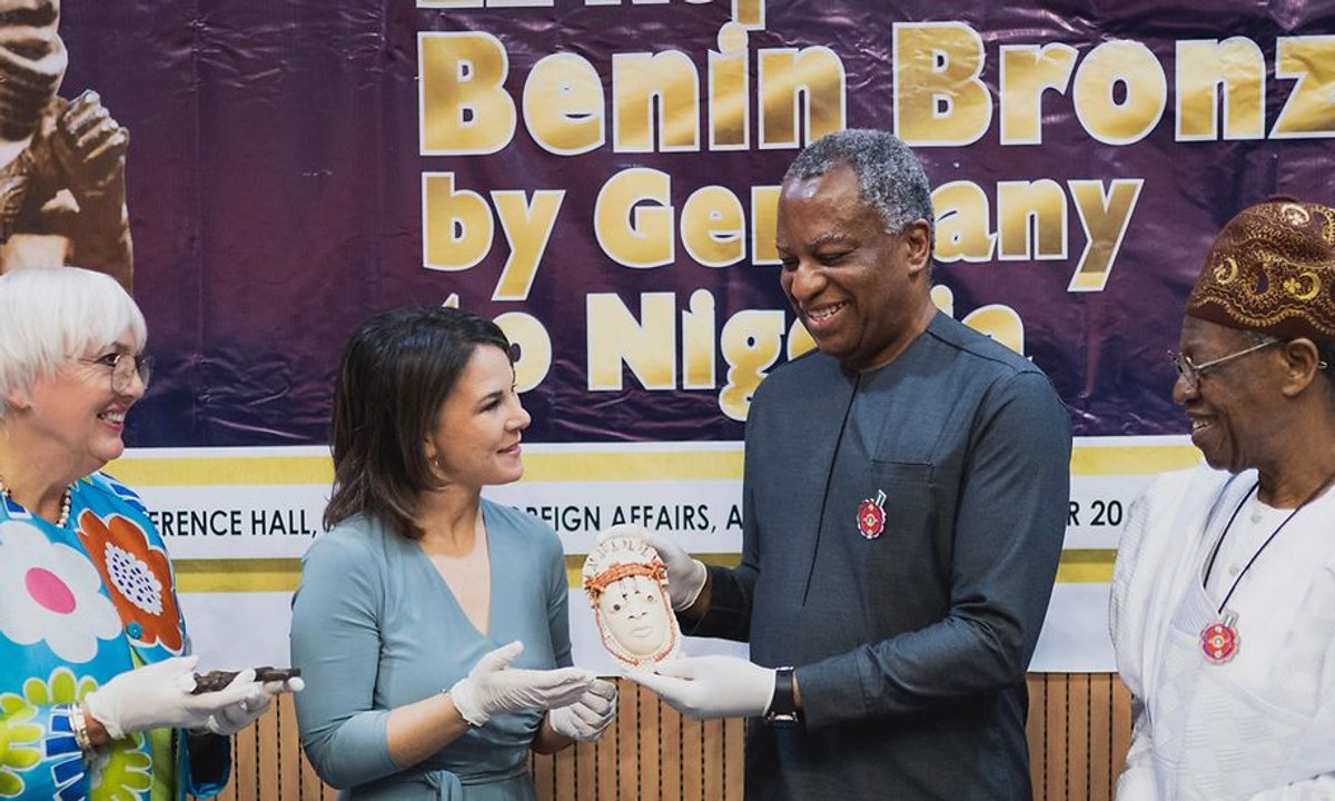 Germany kicks off main Benin bronze restitution with return of 20 artefacts to Nigeria Germany kicks off main Benin bronze restitution with return of 20 artefacts to Nigeria