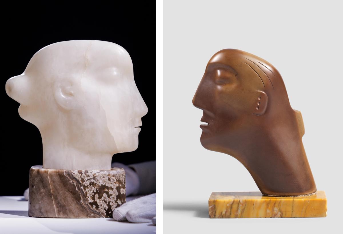 Head (1929) with an estimate of £2m-£3m at Sotheby's / Head (1930) with an estimate of £2.2m-£2.6m at Bonhams
Courtesy Sotheby's / Courtesy Bonhams