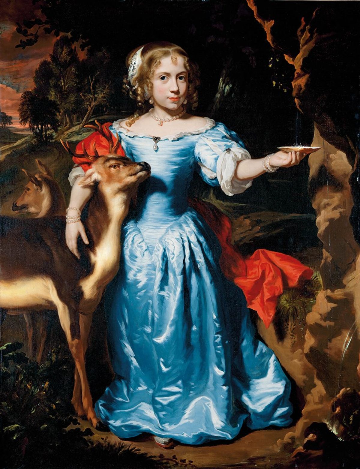 Nicolaes Maes, Portrait of a Girl with a Deer (around 1671) © 2006 Christie’s Images Limited