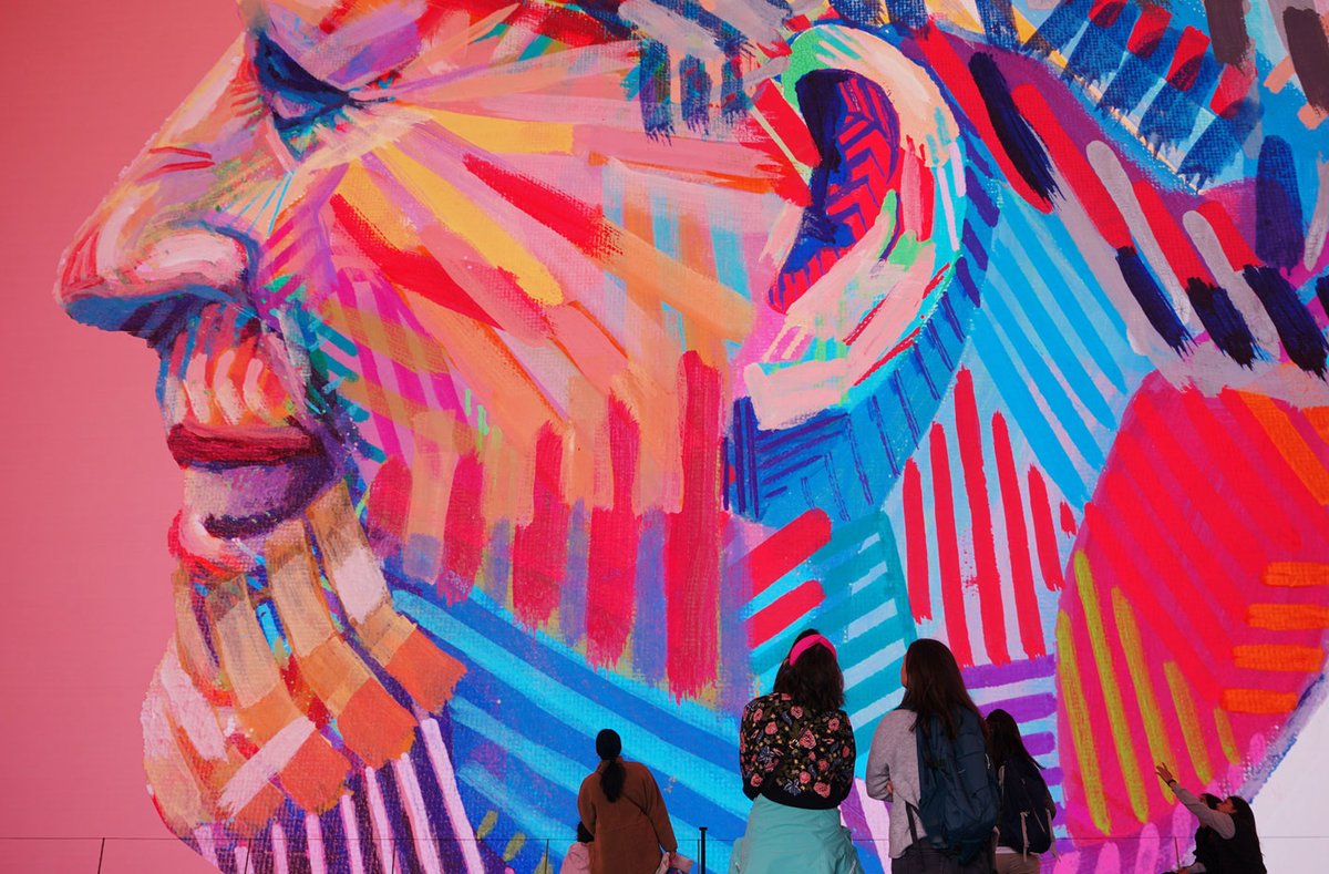 The Royally Great Portrait of King Charles III on the giant screens at Outernet, London Yui Mok/PA Wire