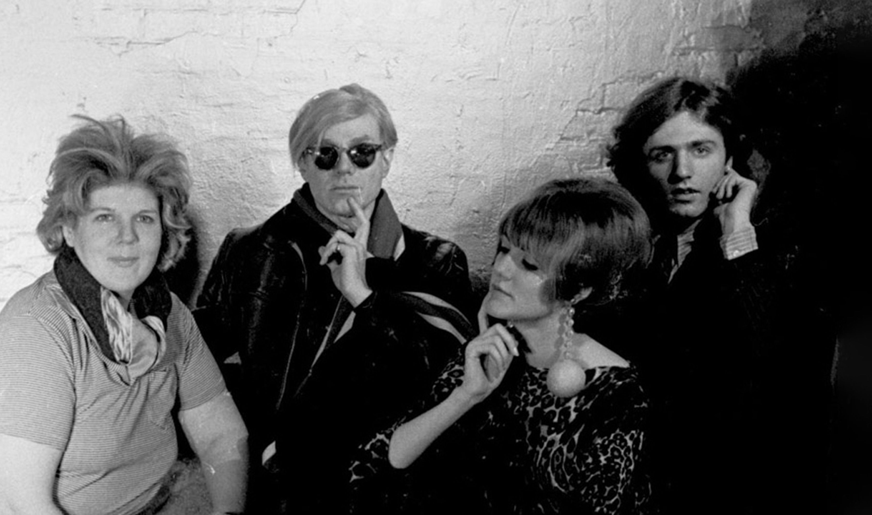 Brigid Berlin (left) and Andy Warhol hang out at The Factory Steve Schapiro