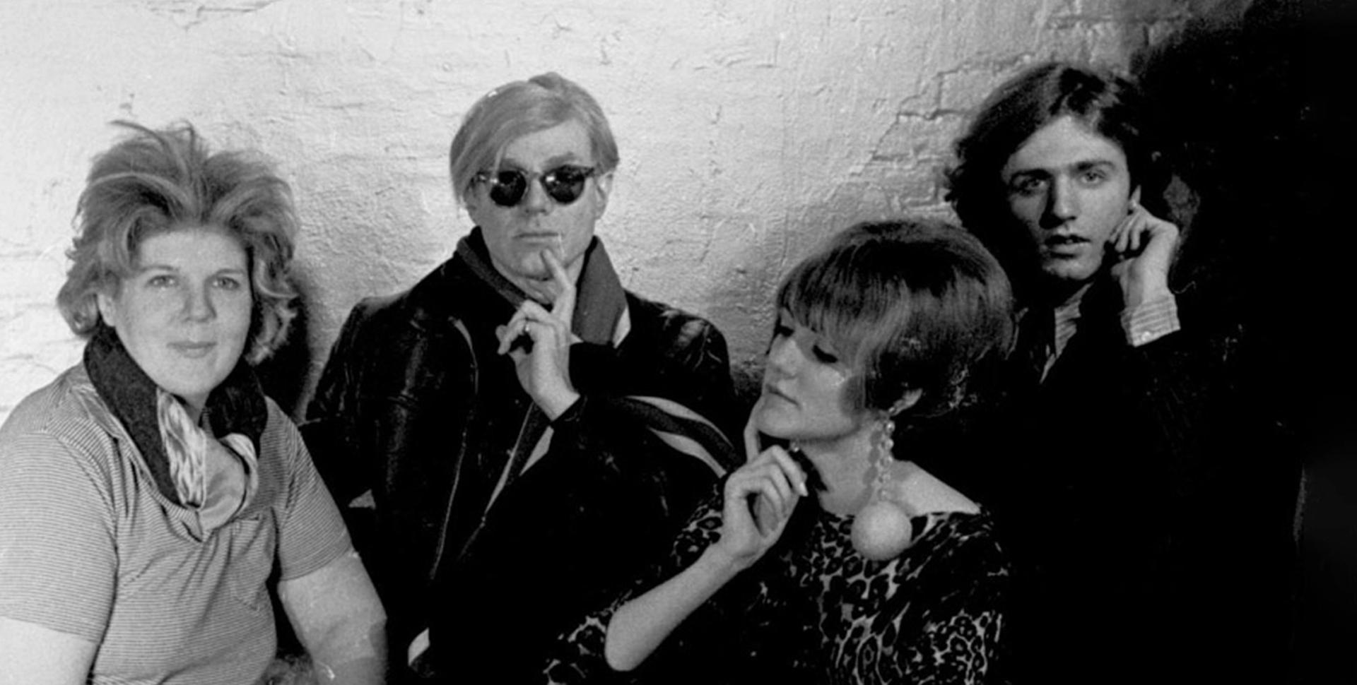 Brigid Berlin (left) and Andy Warhol hang out at The Factory Steve Schapiro