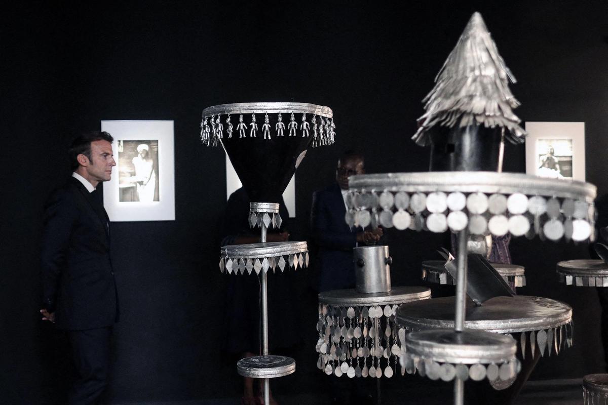 Nine years after President Emmanuel Macron pledged repatriation of African heritage, the new law finally opens the way for the return of items illegitimately taken by force. Photo: Abaca Press via Alamy