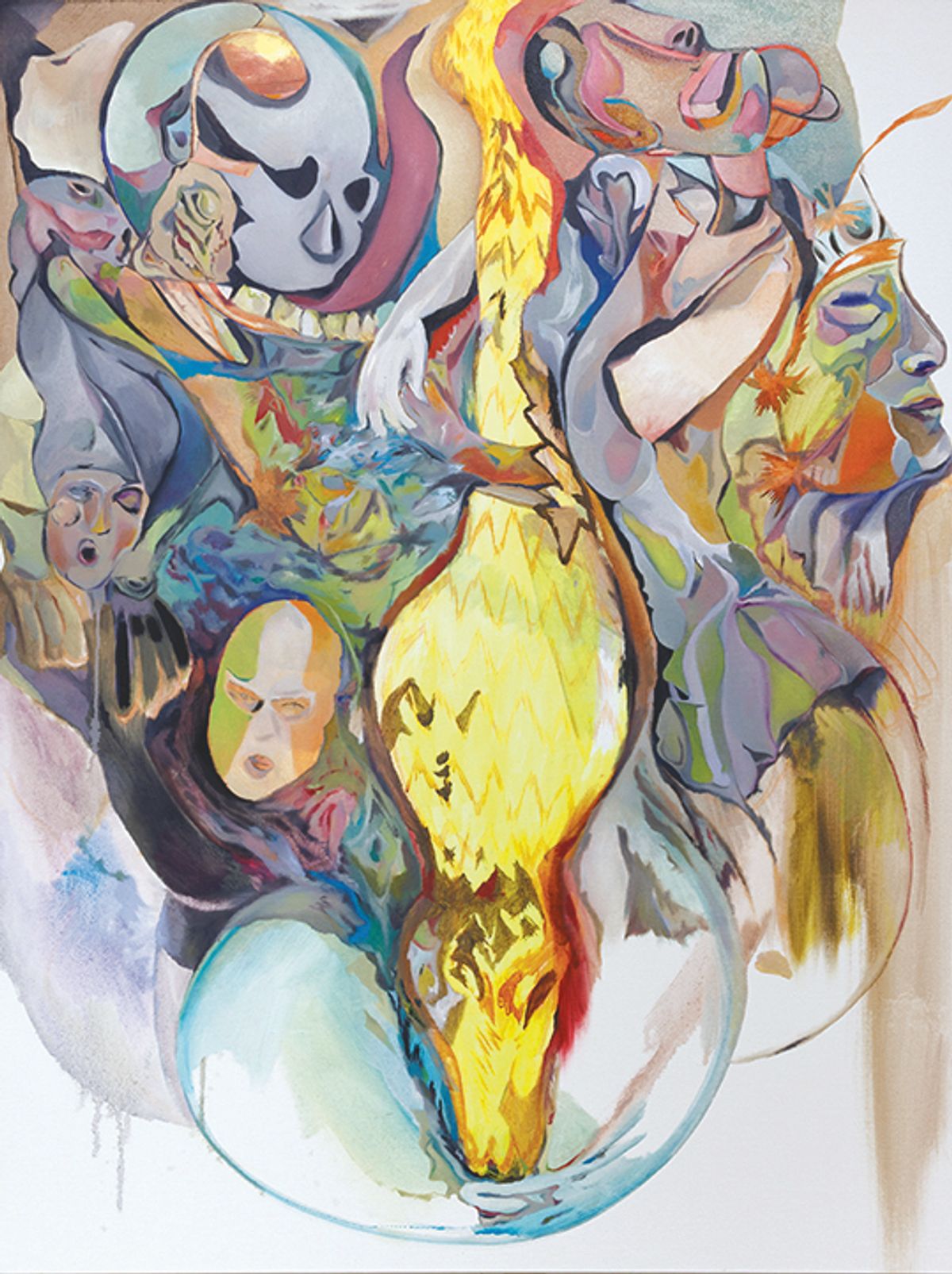 Isabelle Brourman’s painting No Rest for the Wicked (2025) synthesises experiences witnessed by the artist

Courtesy the curators