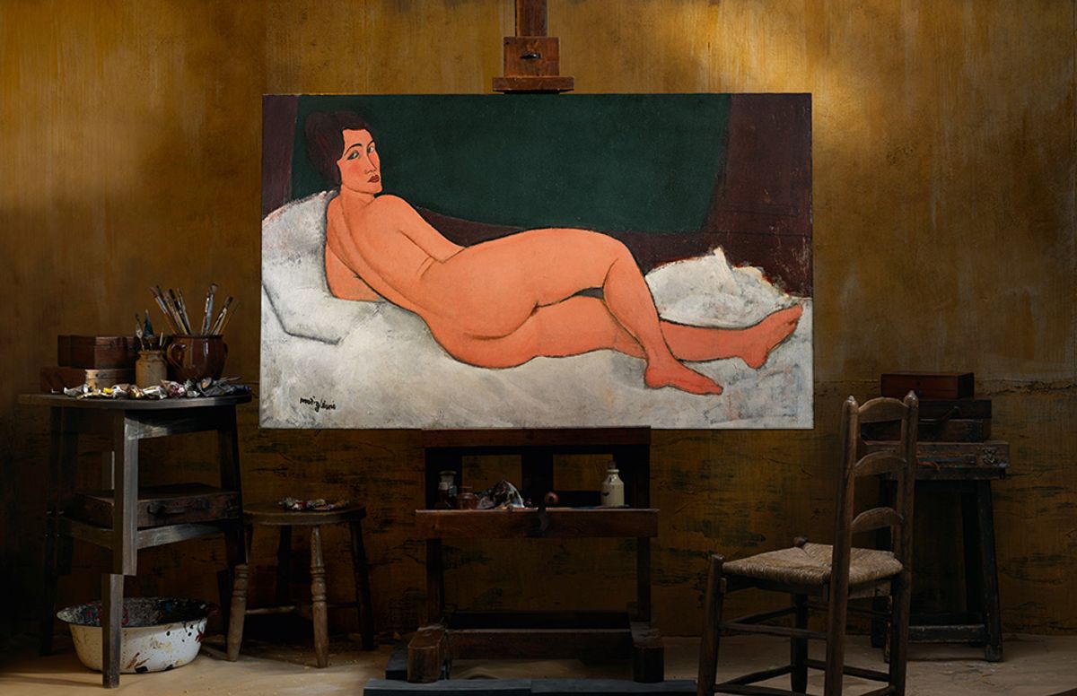 Nu couché (sur le côté gauche) (1917), one of Amedeo Modigliani's famous nudes, which will be offered Sotheby's New York on 14 May with an estimate in excess of $150m Courtesy of Sotheby's