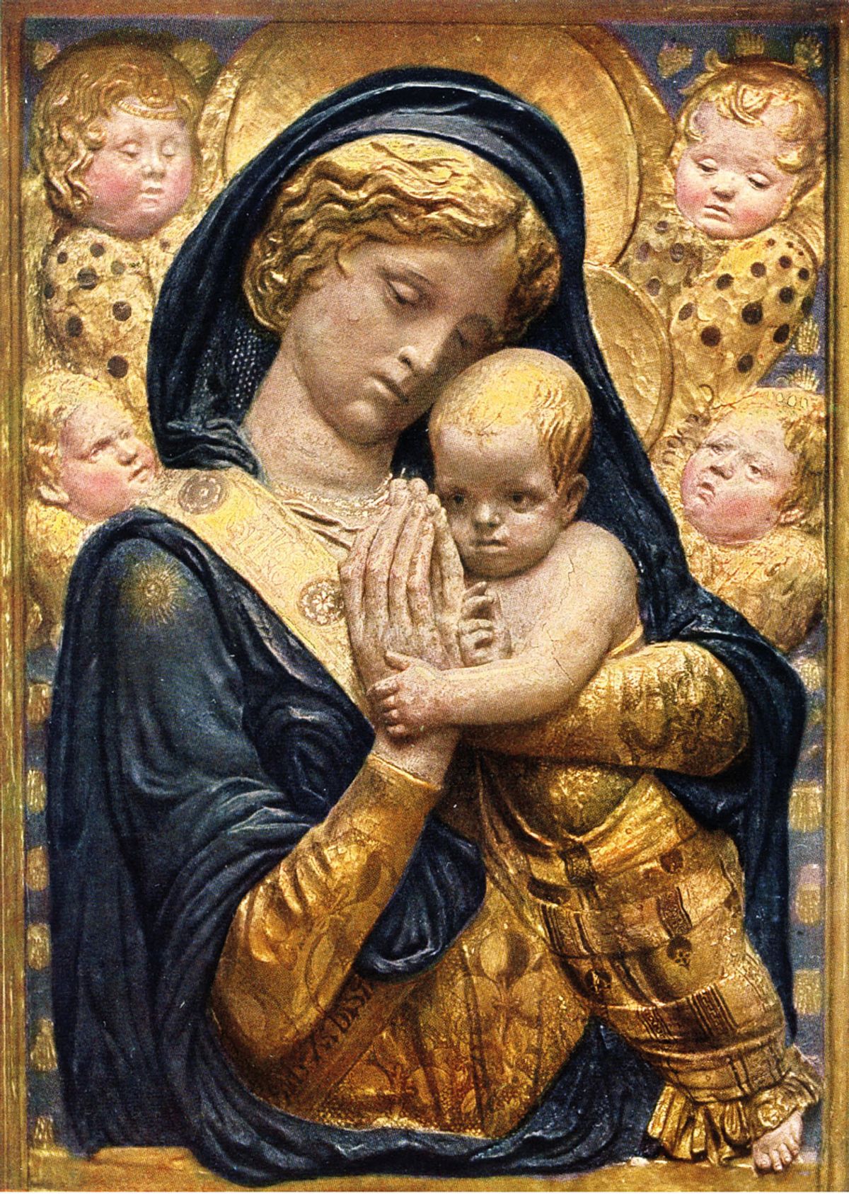 Donatello’s Madonna with Cherubim (around 1440) before the fire. Staatliche Museen zu Berlin, Skulpturensammlung und Museum für Byzantinische Kunst