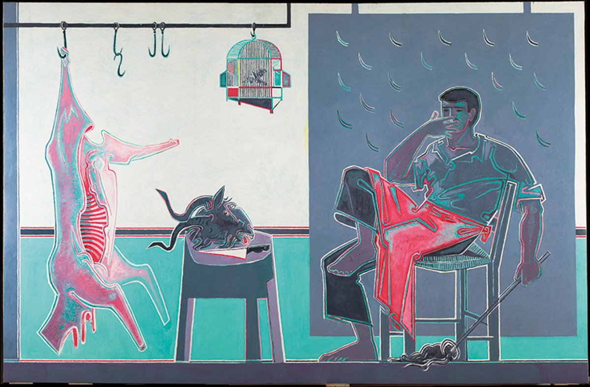 John Craxton’s painting The Butcher (1964-66) Private collection