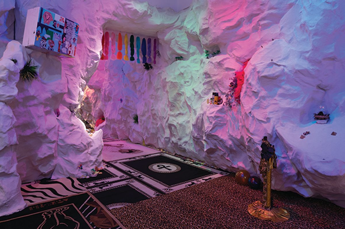 Lauren Halsey's We still here, there, at the Museum of Contemporary Art, Los Angeles, in 2018 Zak Kelley