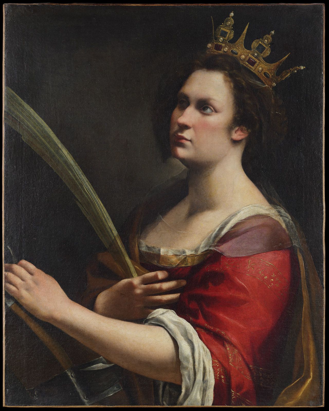 The Uffizi’s Saint Catherine of Alexandria (1618-20) was examined by Italian state conservators at the Opificio delle Pietre Dure in Florence © Galleria degli Uffizi