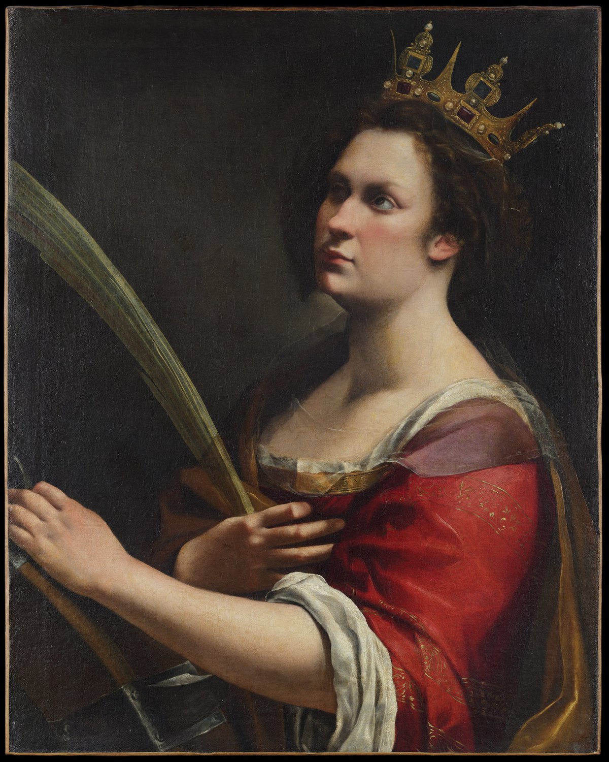 The Uffizi’s Saint Catherine of Alexandria (1618-20) was examined by Italian state conservators at the Opificio delle Pietre Dure in Florence © Galleria degli Uffizi