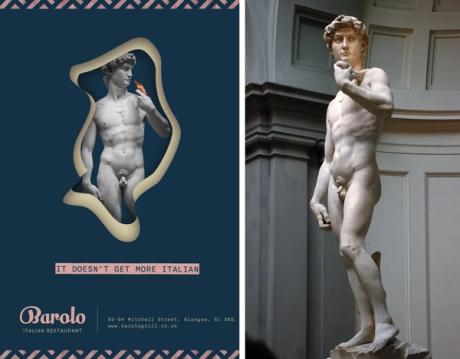  Michelangelo's David blocked from Scottish ad campaign 