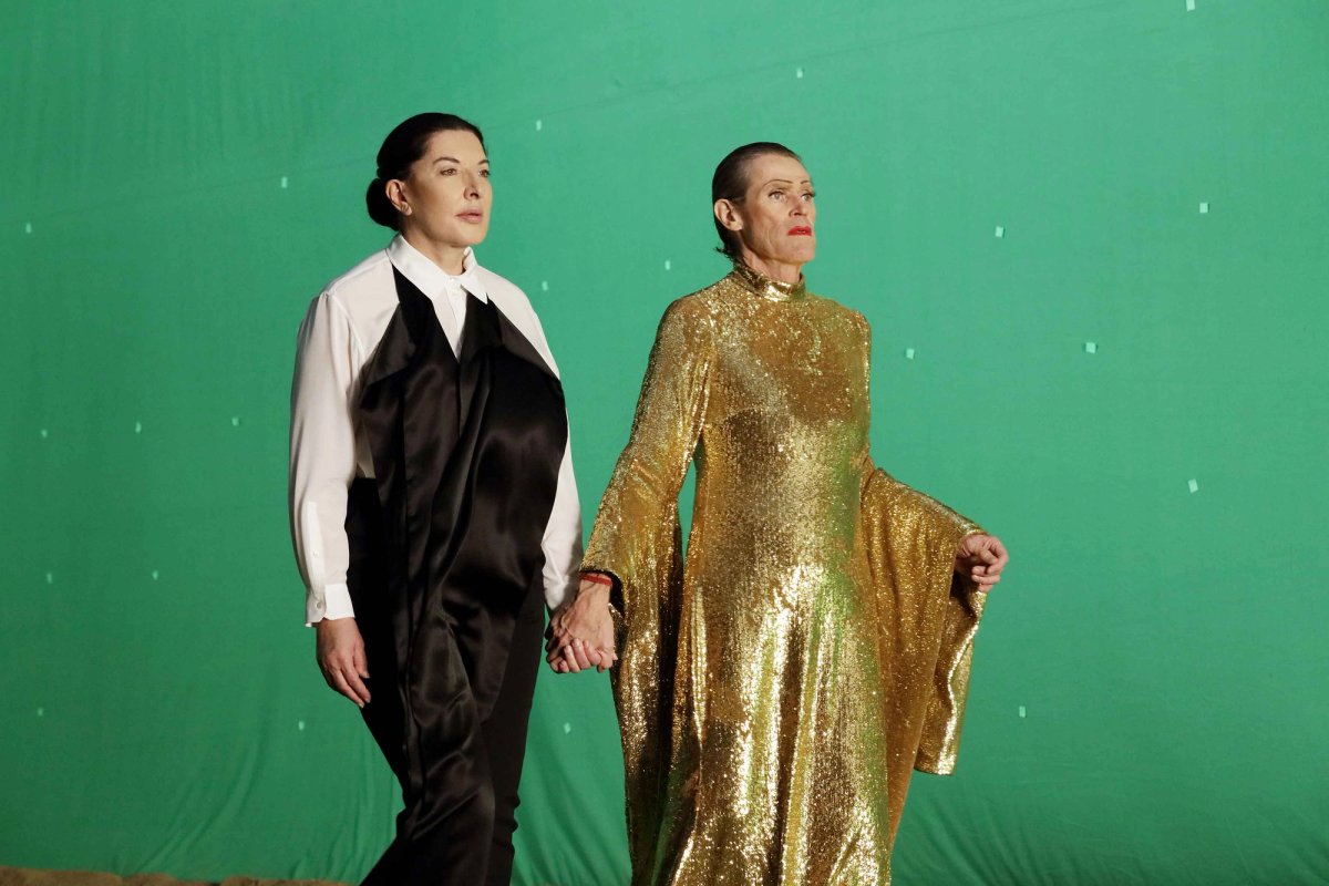 Marina Abramović and Willem Dafoe in 7 Deaths of Maria Callas (2019) Photo: Marco Anelli. Courtesy of the Marina Abramovic Archives