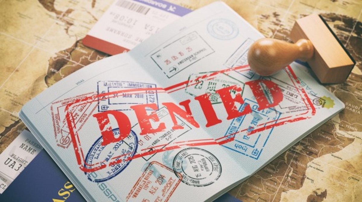 British auction house executives were unable to obtain visas to travel to New York