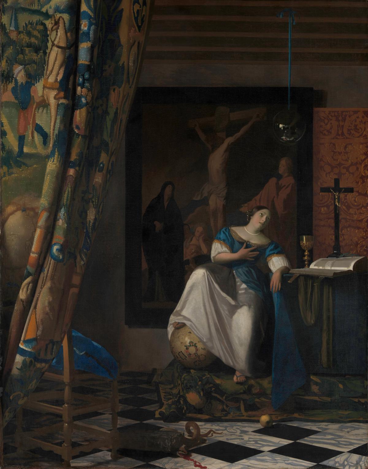 Vermeer's Allegory of the Catholic Faith (around 1670-74) Photo: © 2023; image: © Metropolitan Museum of Art, New York/Art Resource/Scala, Florence