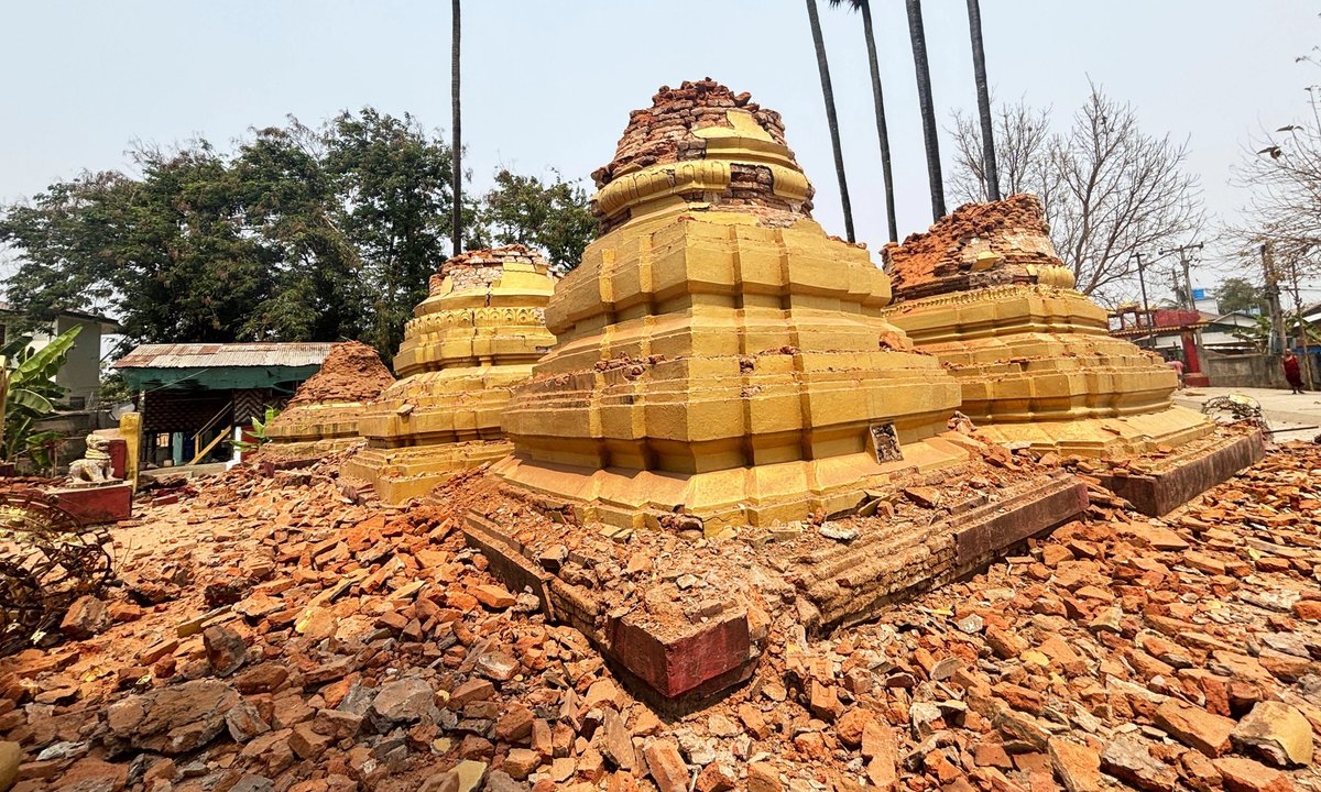Myanmar heritage sites destroyed by earthquake