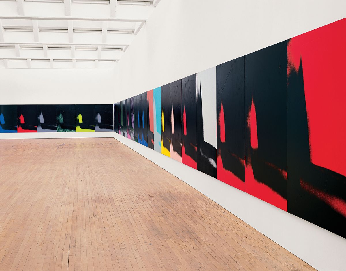 A rare display of Shadows (1978-79) will coincide with the Whitney’s Warhol show Bill Jacobson Studio, New York; courtesy of the Dia Art Foundation, New York; © The Andy Warhol Foundation for the Visual Arts/Artists Rights Society (ARS), New York