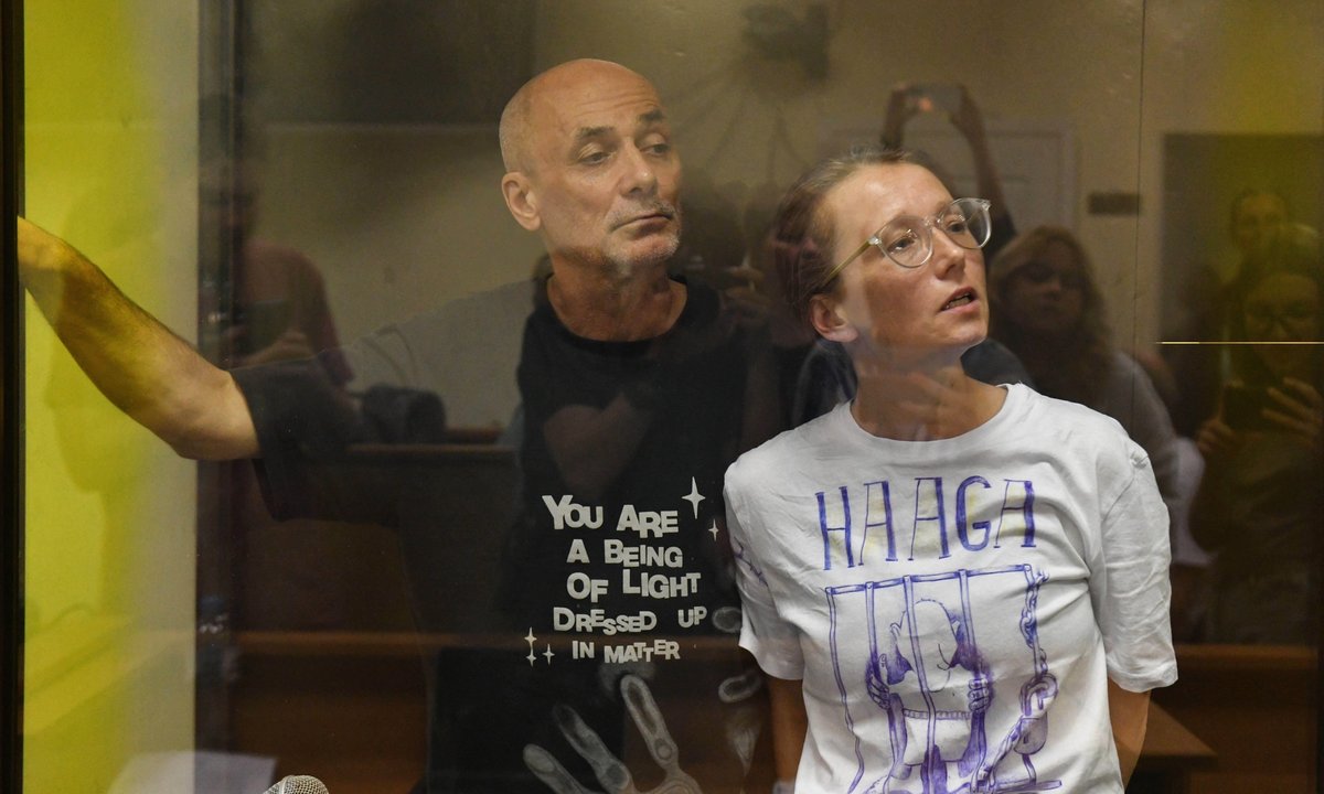 Russian artist imprisoned for three and a half years over alleged anti-war supermarket protest Russian artist imprisoned for three and a half years over alleged anti-war supermarket protest