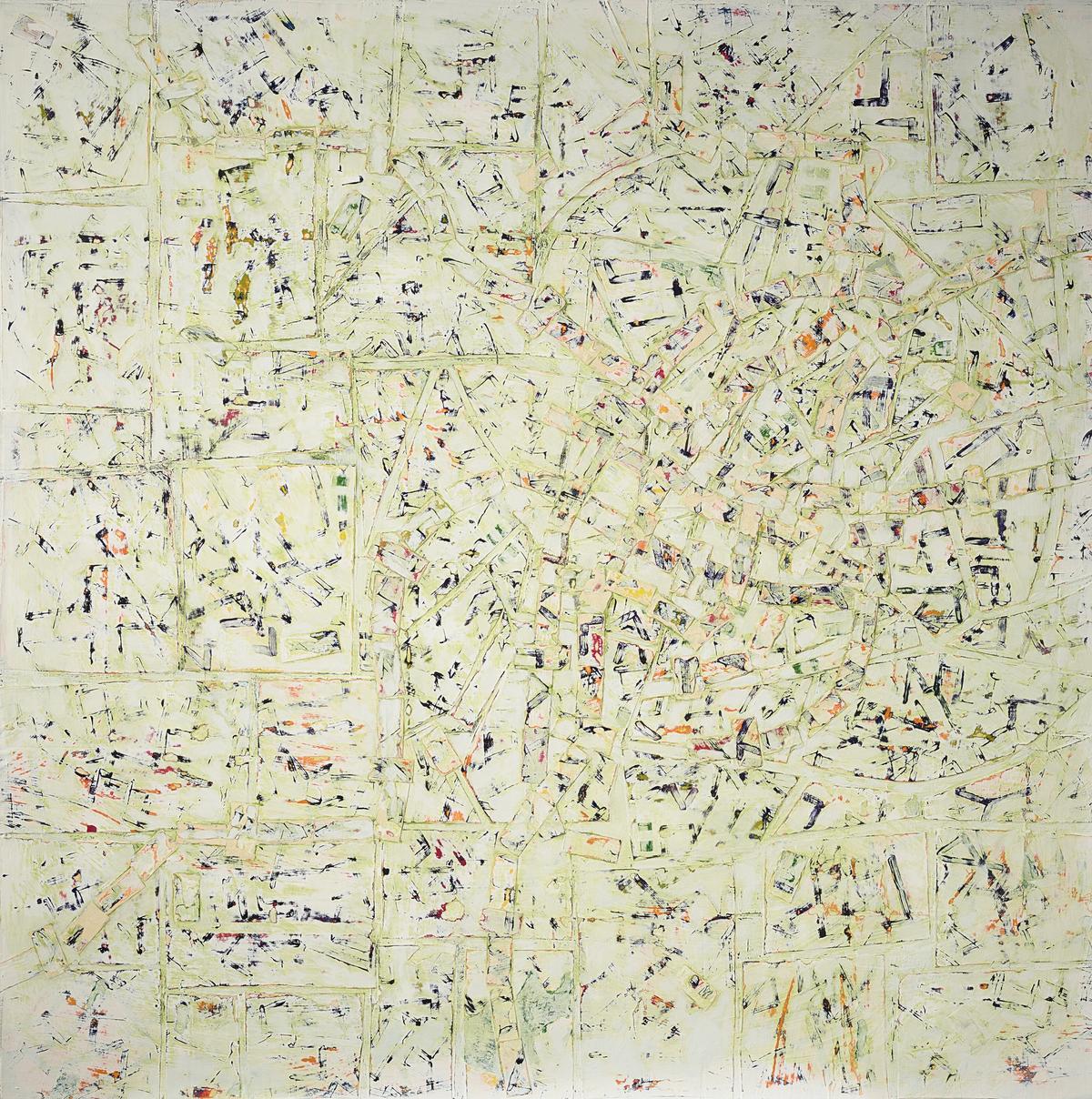 An untitled 2021 painting by Texas-based artist Rick Lowe will head to Austin next month as part of Christie's first outreach event in the city. Courtesy Christie's