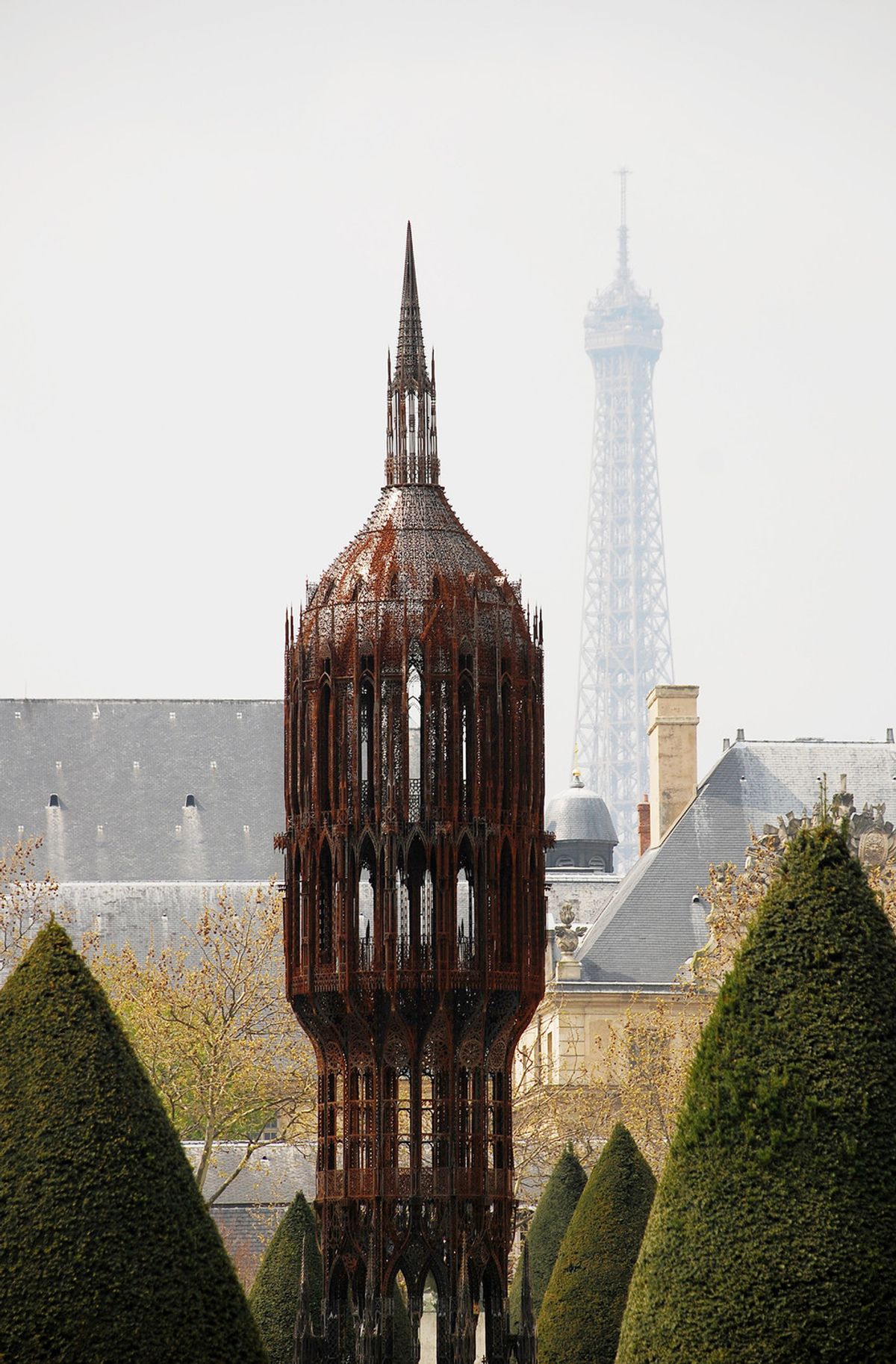 Wim Delvoye's Tour (Rodin, 2010) at the Musée Rodin in Paris in 2010 Courtesy of Wim Delvoye Studio