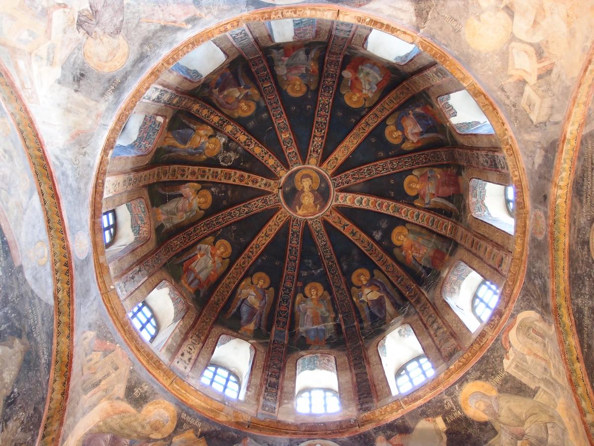 The ceiling inside Saint Savior in Chora, Istanbul Photo: Guilhem Vellut