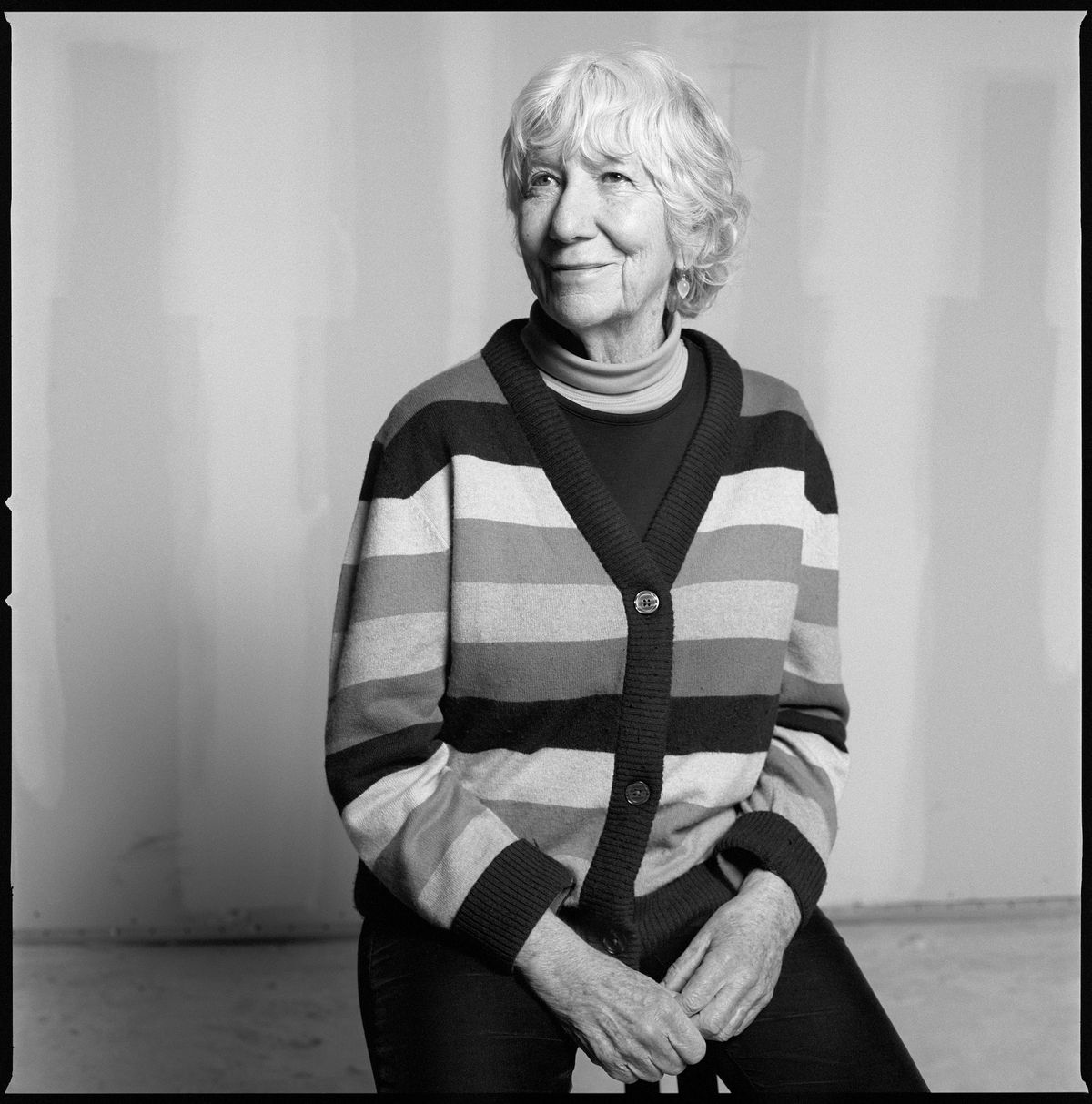 Portrait of Mary Heilmann in 2020 Photo by Brigitte Lacombe. Courtesy the artist, Hauser & Wirth and 303 Gallery, New York