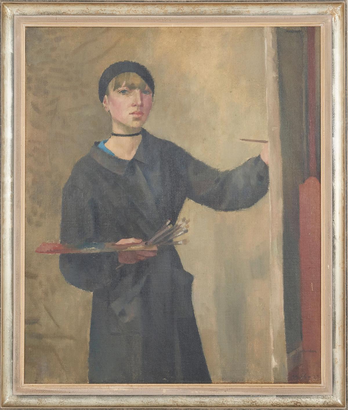 Zurkinden’s Selbstporträt im Atelier (1926-28); the Kulturstiftung Basel H. Geiger show also offers a first glimpse of Zurkinden’s sketchbooks Stiftung für Kunst, Kultur und Geschichte, Winterthur