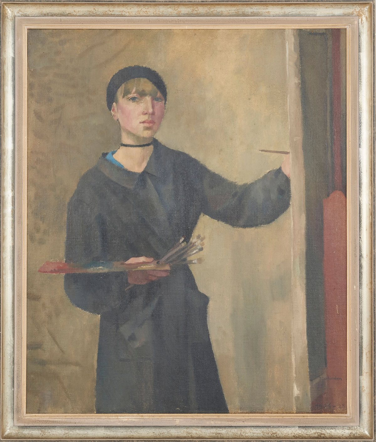 Zurkinden’s Selbstporträt im Atelier (1926-28); the Kulturstiftung Basel H. Geiger show also offers a first glimpse of Zurkinden’s sketchbooks Stiftung für Kunst, Kultur und Geschichte, Winterthur