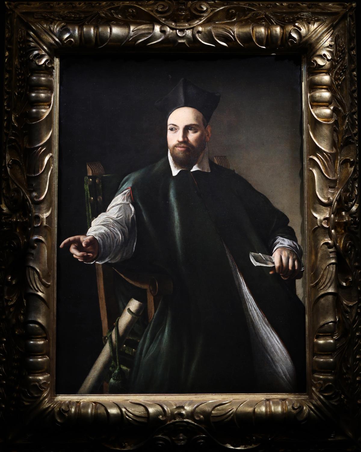 Caravaggio’s portrait depicts Maffeo Barberini, a powerful cleric and the future Pope Urban VIII
Photo: Fabrizio Garrisi (Wikimedia Commons) / Ministero della Cultura