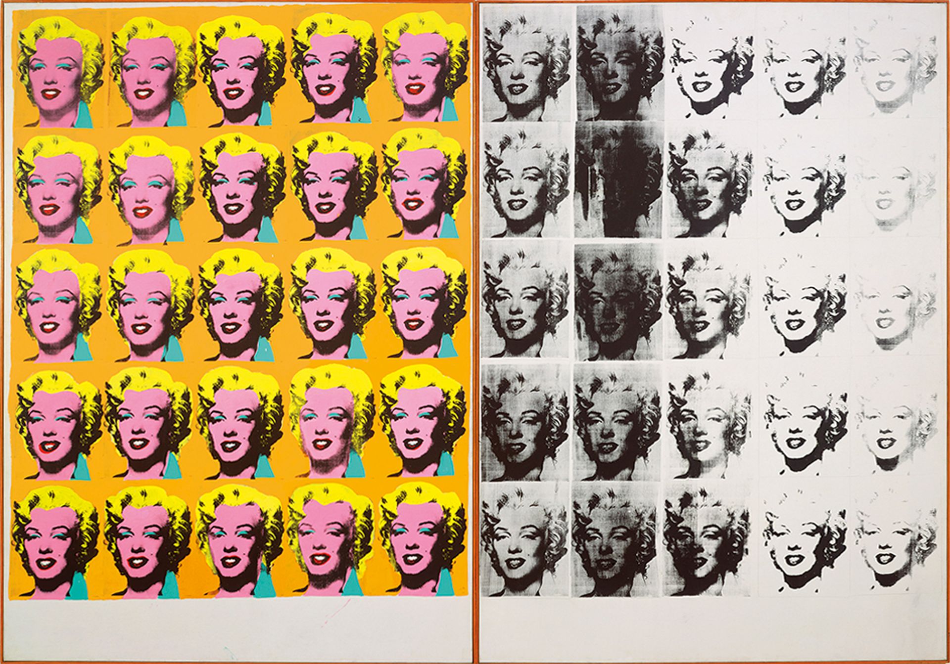 Andy Warhol's Marilyn Diptych (1962) Tate, London; purchased 1980 © The Andy Warhol Foundation for the Visual Arts, Inc. / Artists Rights Society (ARS) New York