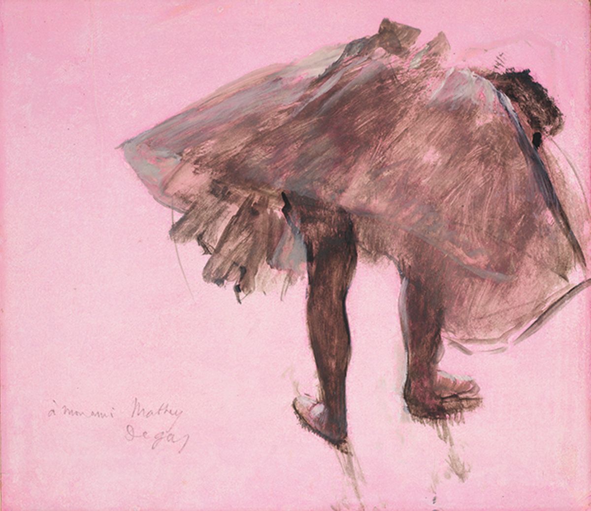 Edgar Degas’s Dancer Seen from Behind (around 1873) features in the RA show

© Collection of David Lachenmann
