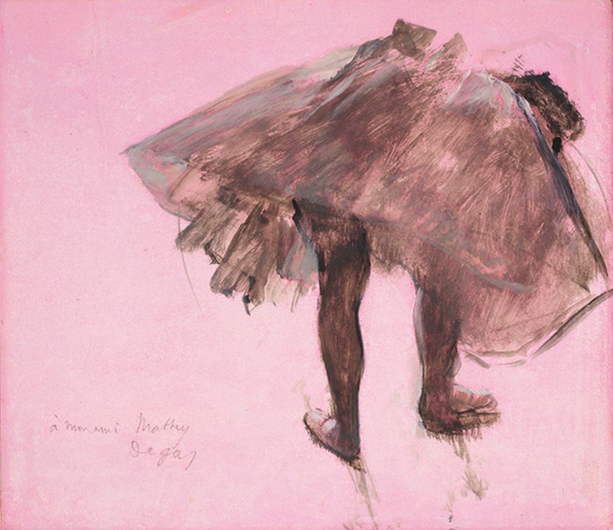 Edgar Degas’s Dancer Seen from Behind (around 1873) features in the RA show
© Collection of David Lachenmann
