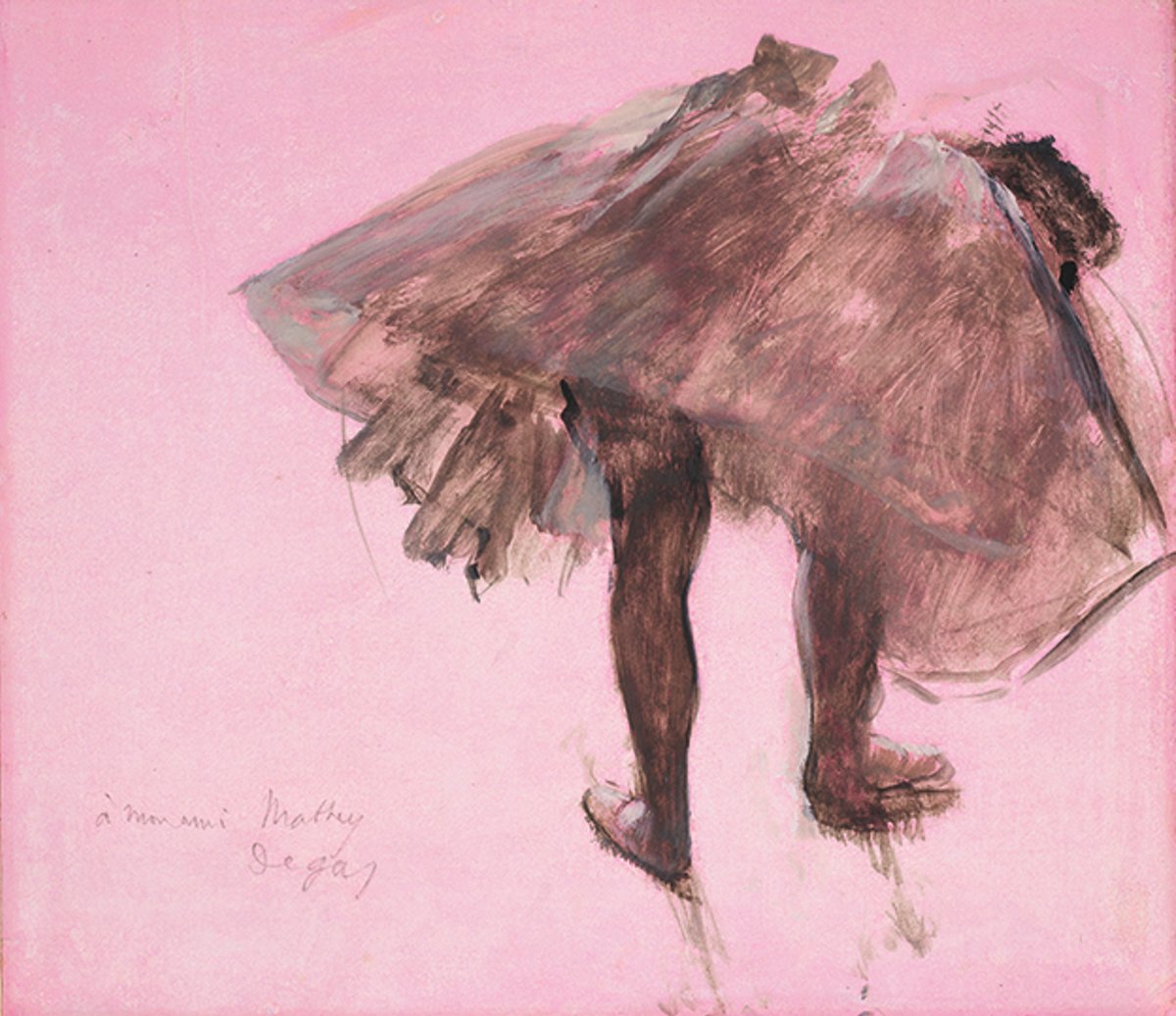 Edgar Degas’s Dancer Seen from Behind (around 1873) features in the RA show
© Collection of David Lachenmann