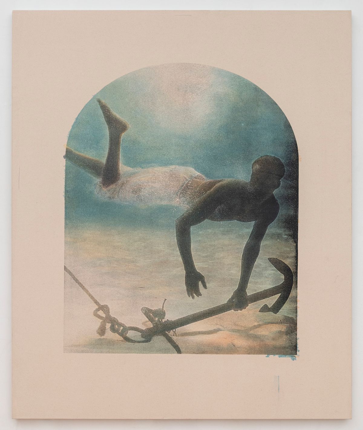 Simon Benjamin's canvas Crown and Anchor I (2024) has been acquired by the Pérez Art Museum Miami through the Nada Acquisition Gift for Pamm programme Courtesy the artist and Swivel Gallery, New York