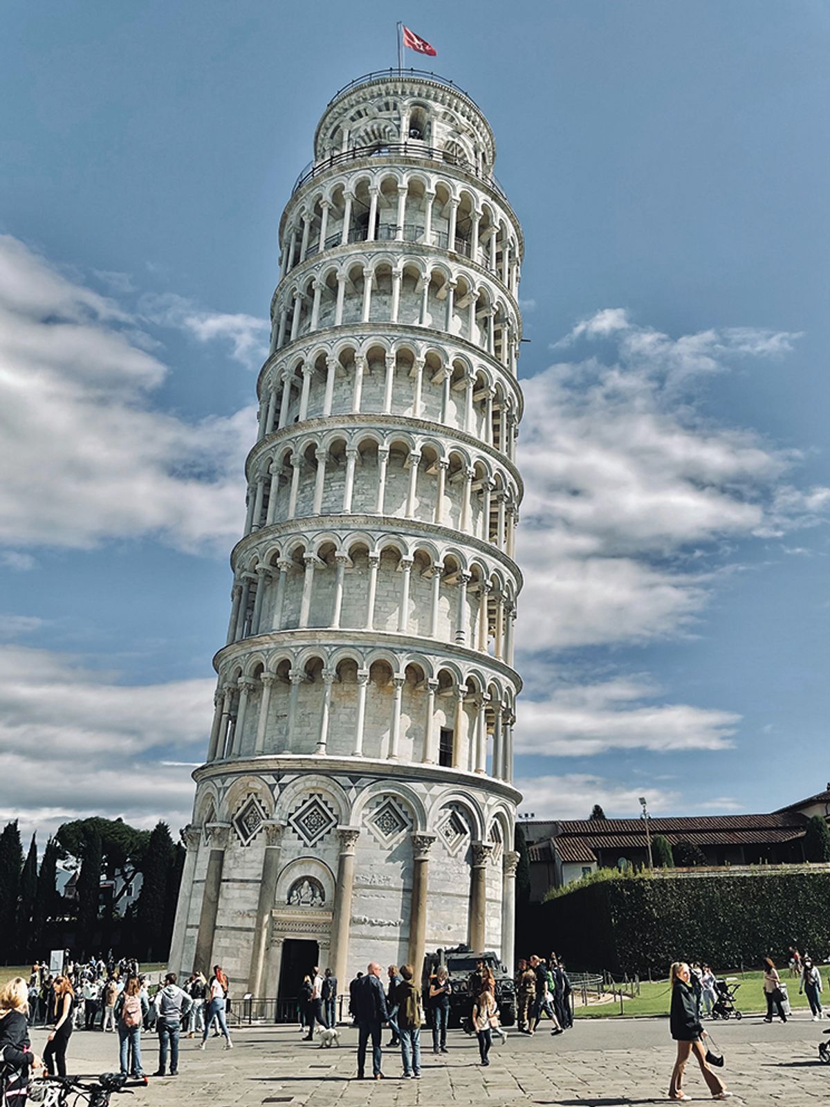 While the tower’s inclination has reduced, it remains vulnerable to the impact of the climate crisis

© João Reguengos