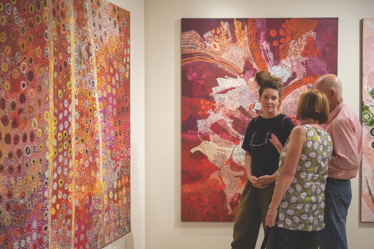 With a lack of dedicated gallery space, much of the Indigenous art in public collections is never seen by the public Rhett Hammerton/NT Department of Tourism, Sport and Culture